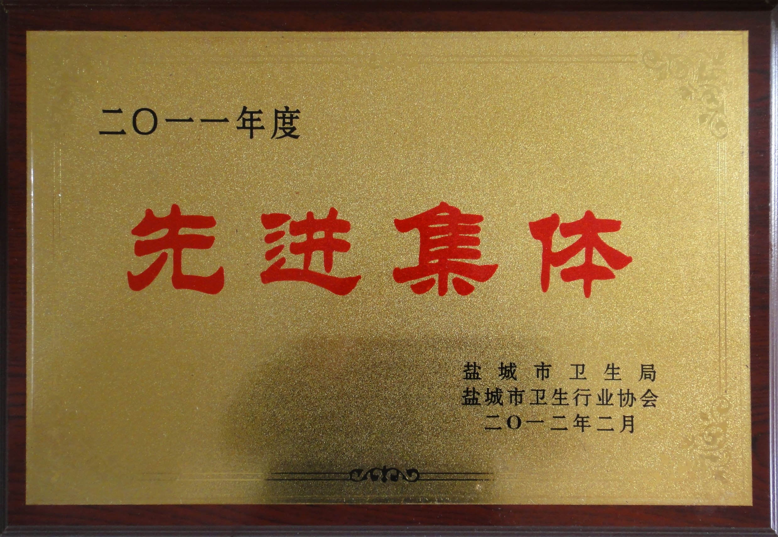 2011年度鹽城市衛(wèi)生行業(yè)先進(jìn)集體